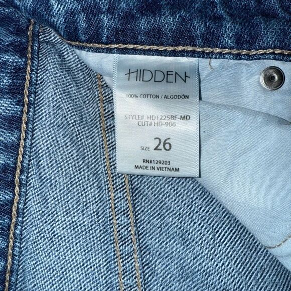Hidden Women's Distressed Blue Jeans Size 26 - Picture 8 of 11
